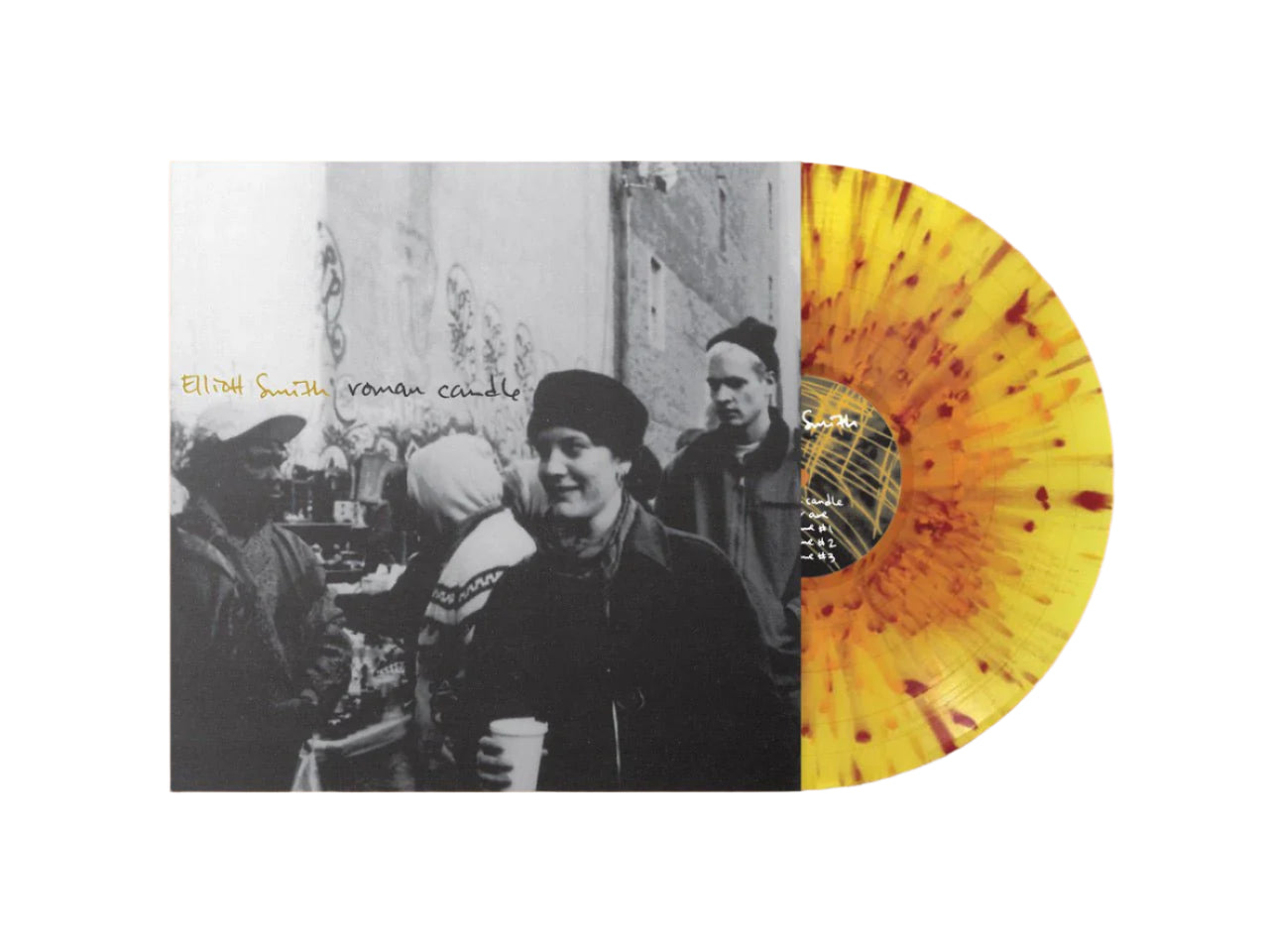 Elliott Smith - Roman Candle Yellow Splatter Vinyl LP-USA Import.