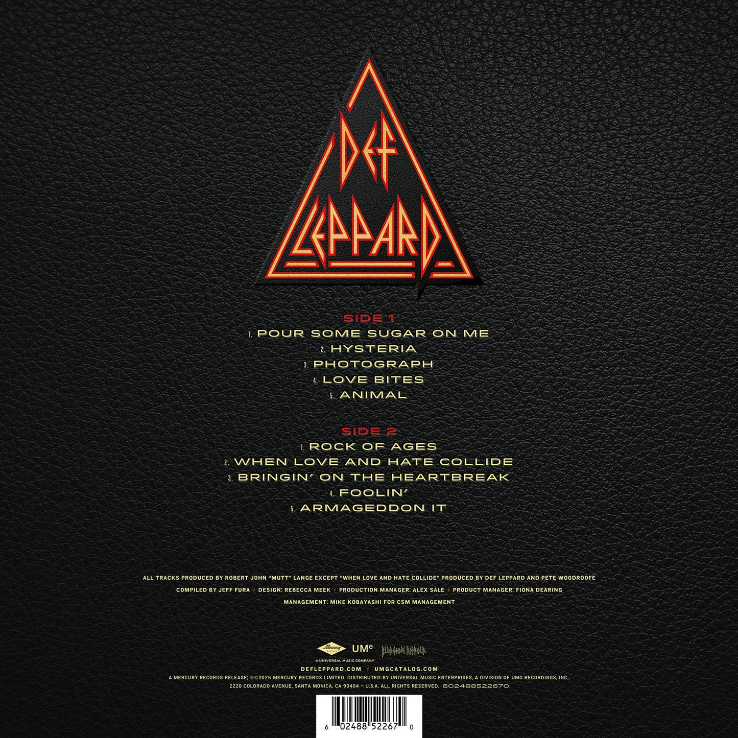 Def Leppard - Greatest Hits - Walmart Exclusive Orange & Yellow Vinyl