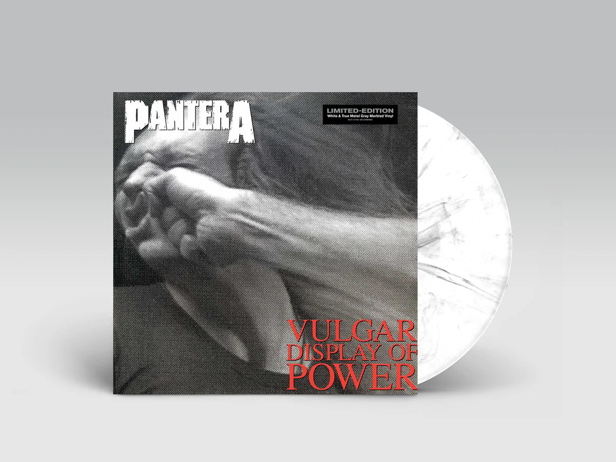 Pantera- Vulgar Display Of Power- USA import- White with Flecking Vinyl.