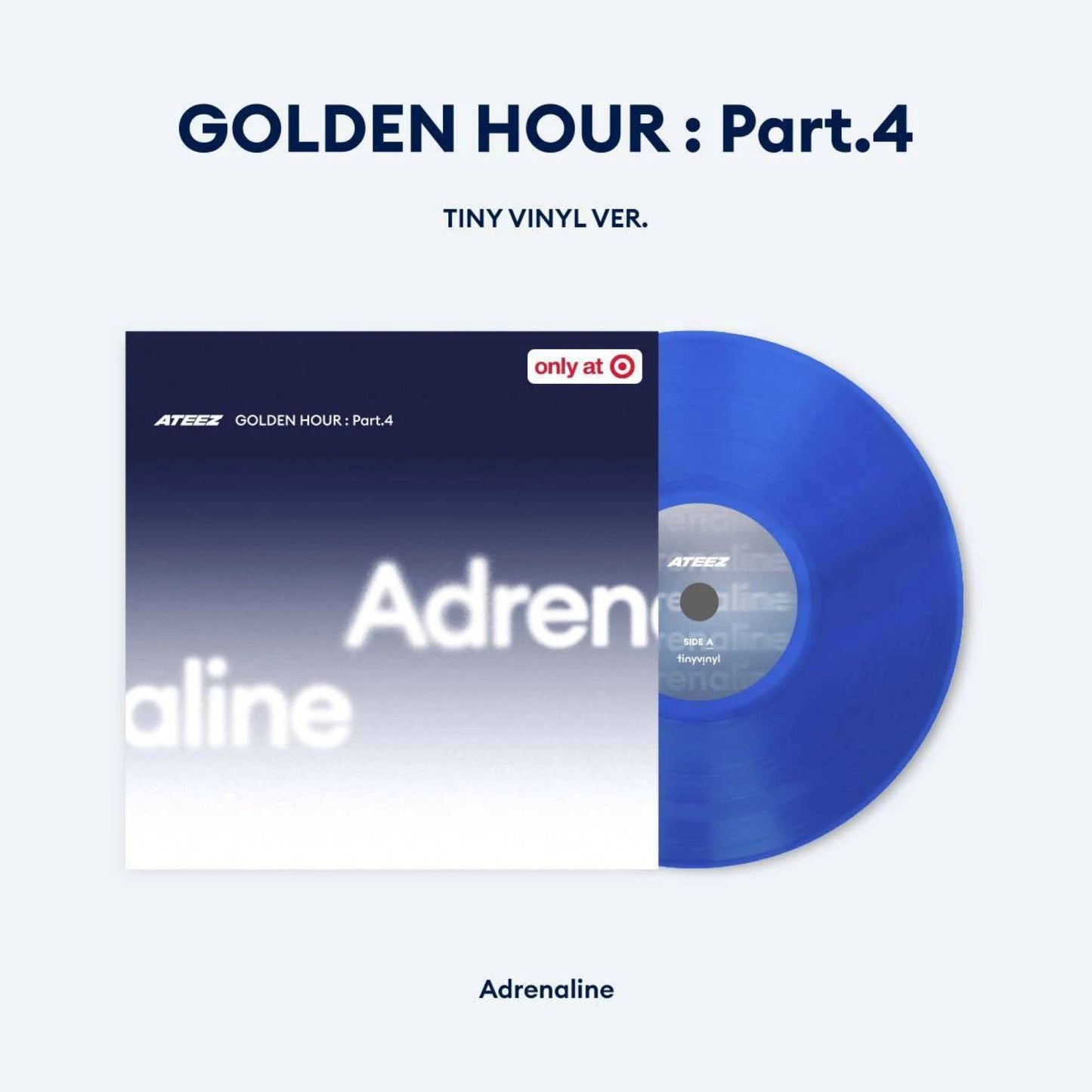 Ateez- Golden Hour -Part-4- USA Exclusive Vinyl- Electric Blue.