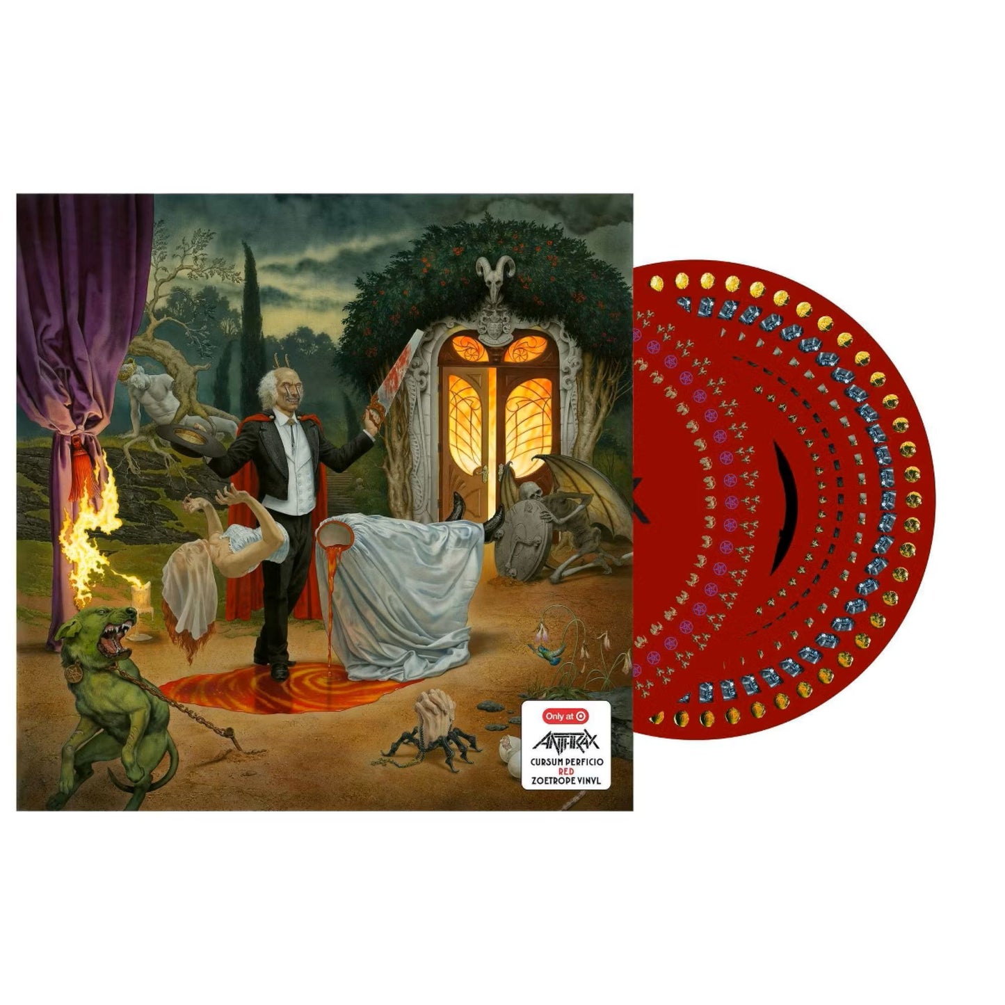 Anthrax - Cursum Perficio-Zoetrope-Red Vinyl-USA Exclusive Vinyl.