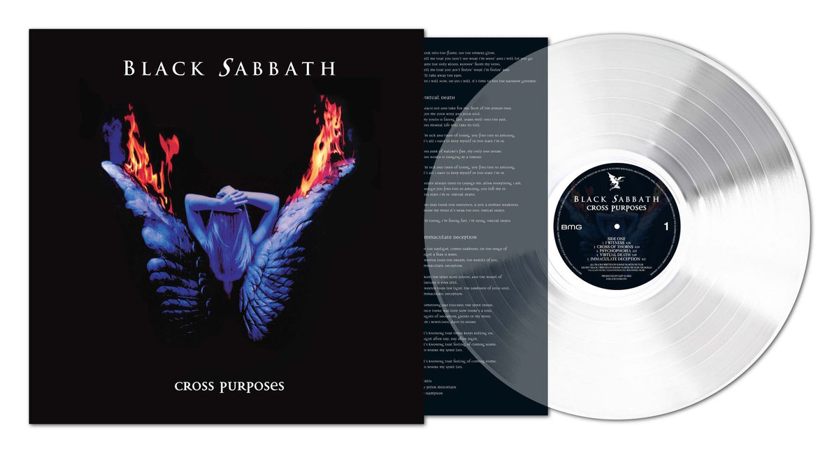 Black Sabbath-Cross Purposes- Clear Vinyl- USA Exclusive Vinyl