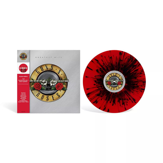 Guns & Roses- Greatest Hits- USA Import-Red & Black Splatter Vinyl.