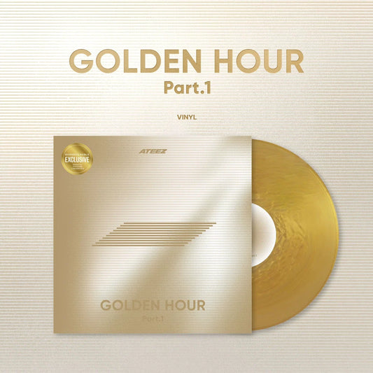 Ateez- Golden Hour-Exclusive USA Vinyl Record-Gold Vinyl.