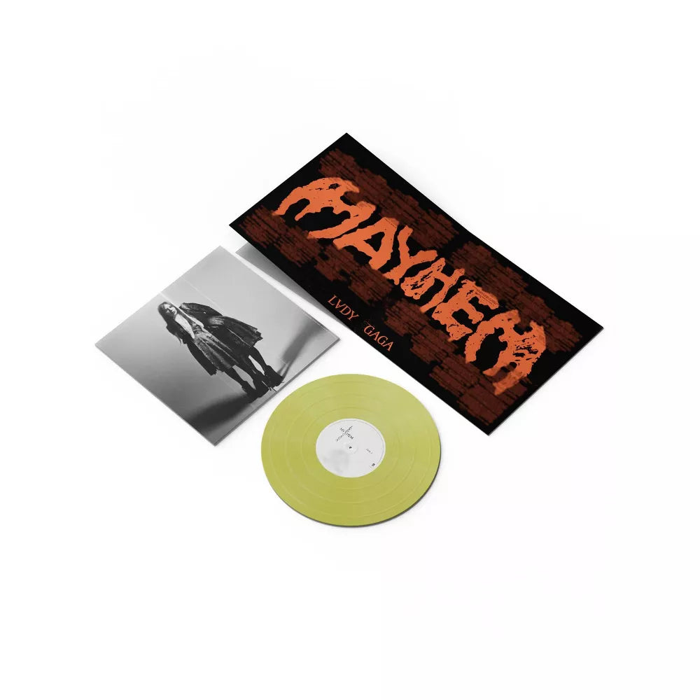 LADY GAGA- Mayhem- Lemon Colour Vinyl- With Poster. USA import Vinyl.