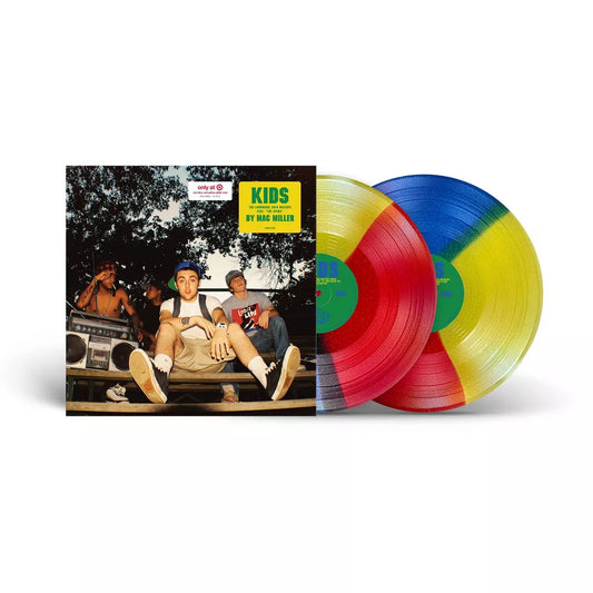Mac Miller - KIDS  USA- Exclusive Vinyl Record -Limited Edition Red, Blue and Yellow Glitter
