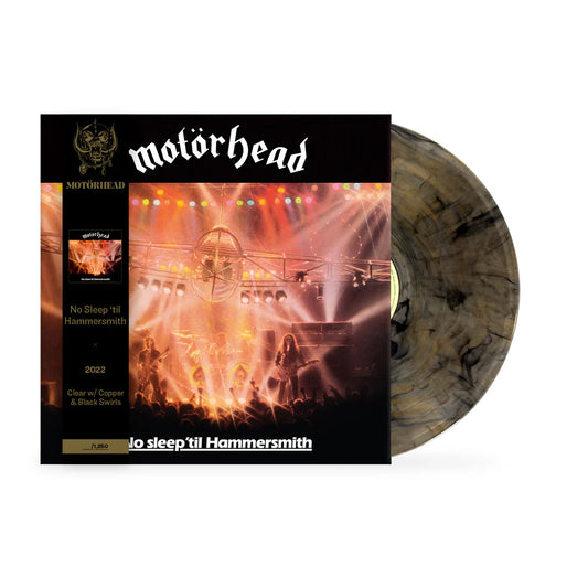 Motorhead- No Sleep Till Hammersmith- USA Import Vinyl Record-Brownish Cloudy.
