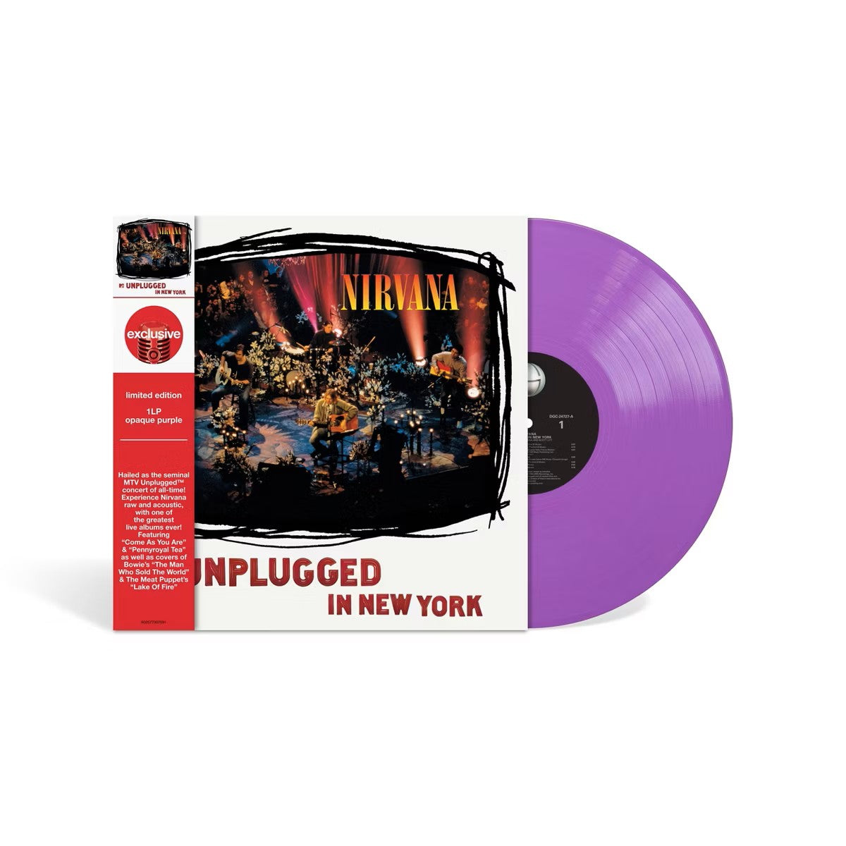 Nirvana - Unplugged- USA  Exclusive, Purple Colour Vinyl. Limited