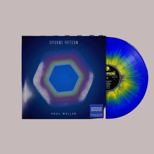 Paul Weller-Saturn Patterns- Exclusive USA Vinyl-Blue & Yellow Burst.