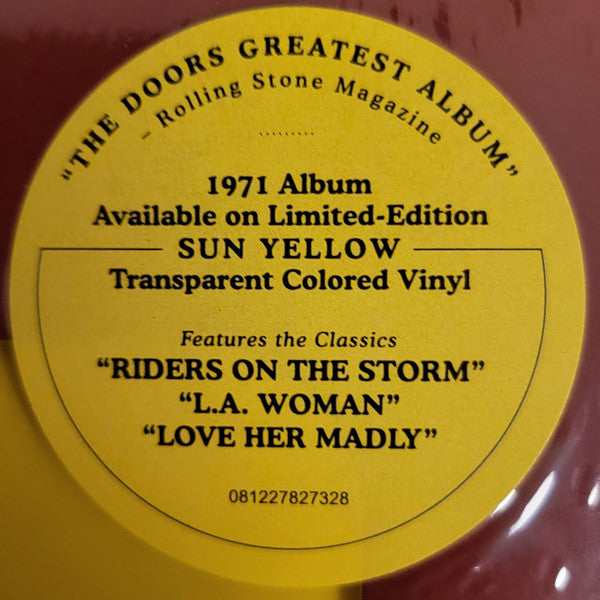 The Doors- L.A. Woman- Gold Vinyl- USA Exclusive Import.