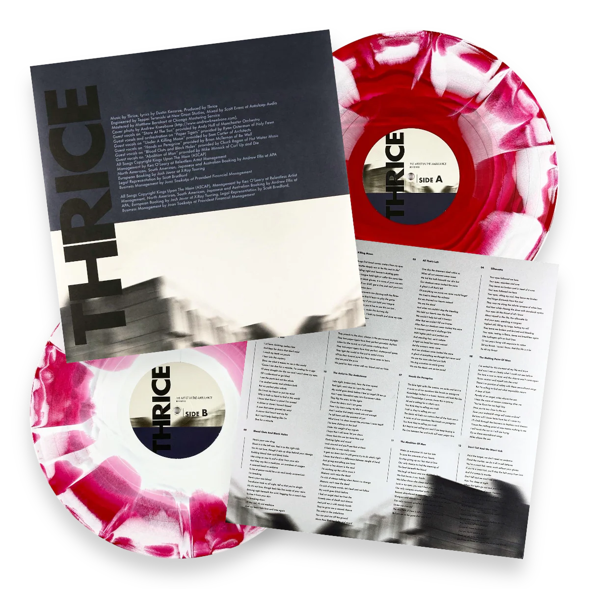 Thrice- TAITA- Revisited Red/White Splatter Vinyl -USA Import