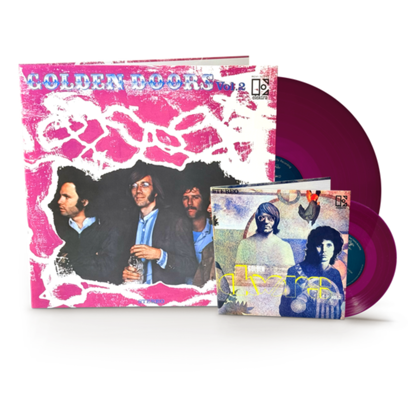 The Doors- Golden- USA Exclusive Vinyl Record- Plum- LP + 7" single.