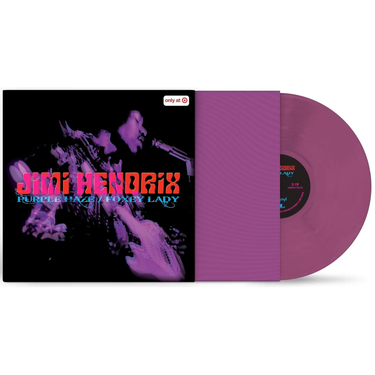 Jimi Hendrix Tiny Vinyl Edition - PURPLE HAZE Side A Foxey Lady Side B (Target Exclusive, vinyl 4 inch)