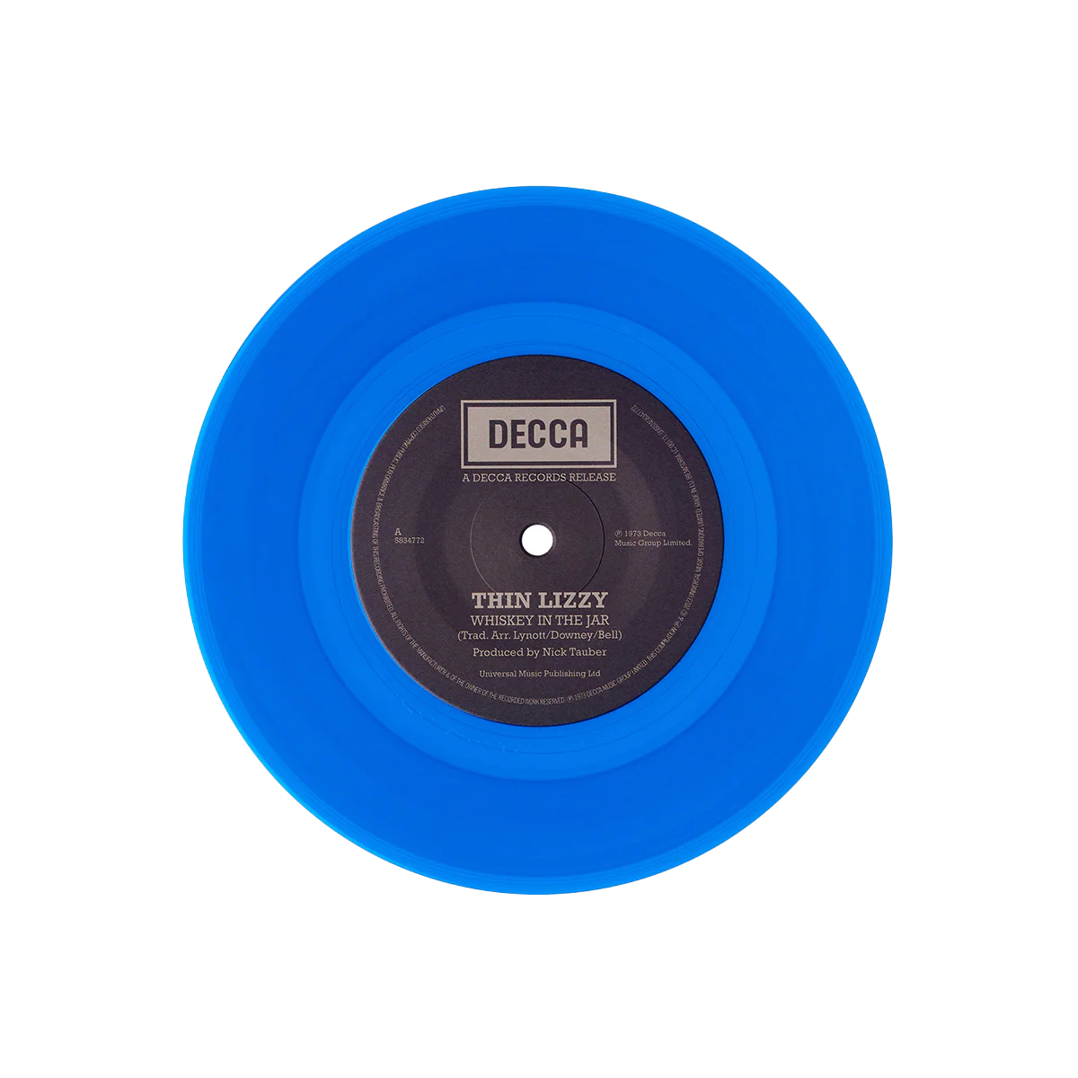 Thin Lizzy- Whisky in The Jar-7"- Rare Colour Vinyl- USA Import. Blue Vinyl.