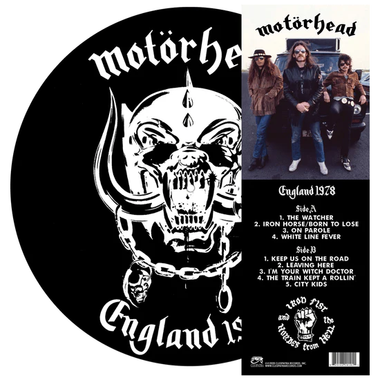 Motorhead-England 1978- Picture Disc- USA EXCLUSIVE.