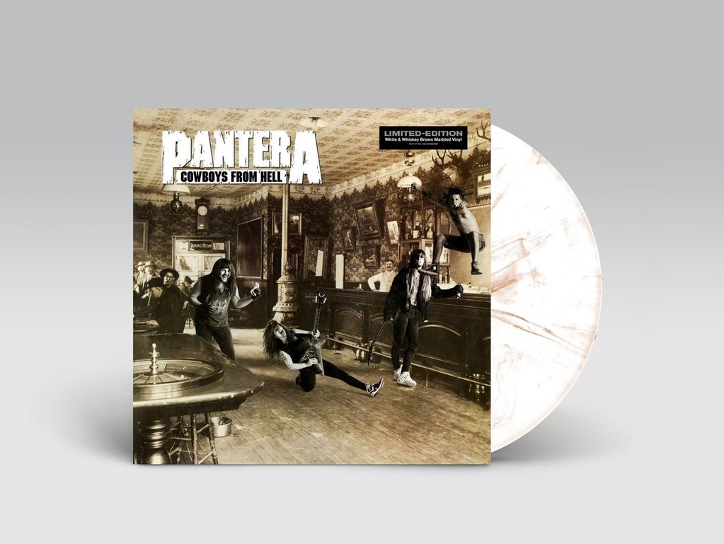 Pantera- Cowboys from Hell- USA Import- Cream and flecking Vinyl.