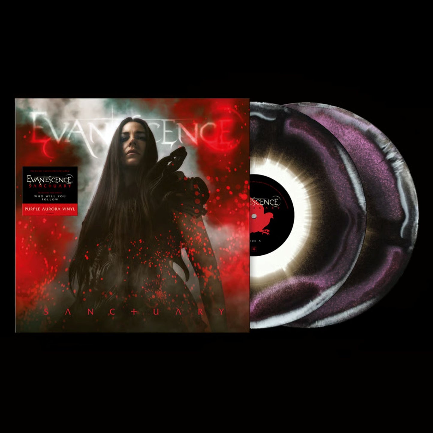 Evanescence- Sanctuary-Purple white swirls Vinyl-Canada Exclusive.